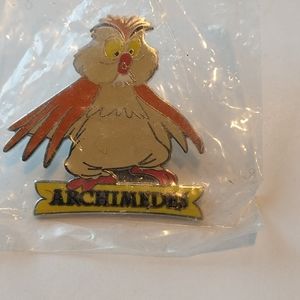 Disney pin of Archimedes from sword in the stone